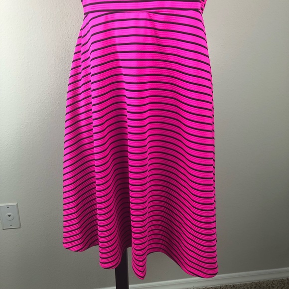 SOLD ❗️ Torrid Pink & Black Stripe Short Dress - Picture 3 of 8
